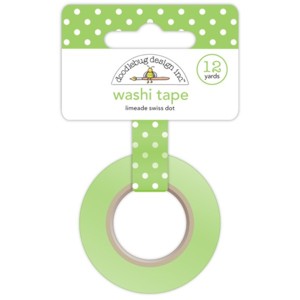 Crafts Doodlebug Washi Tape Swiss Dot Lilac Purple White Dots